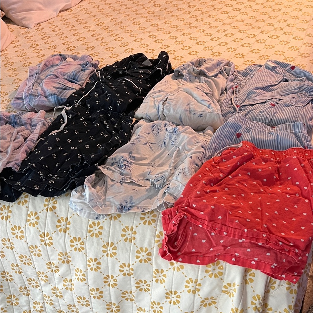 GAP Women's Pajama Set - Red, Black, Blue, Pink